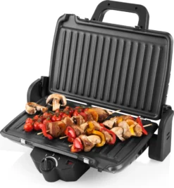 ETA LIVERO Elektrischer Kontaktgrill ETA415590000, 1600 W, Temperaturregelung 140 °C - 280 °C - 3 Betriebspositionen, 2x Abtropfschale -Günstiges Laube Lust Geschäft 87cef6259487885c2200fa43cbc09e64