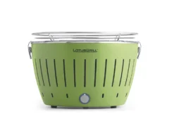 LotusGril Classic Limettengrün G340 Holzkohlegrill Tischgrill Raucharm USB-Anschluß