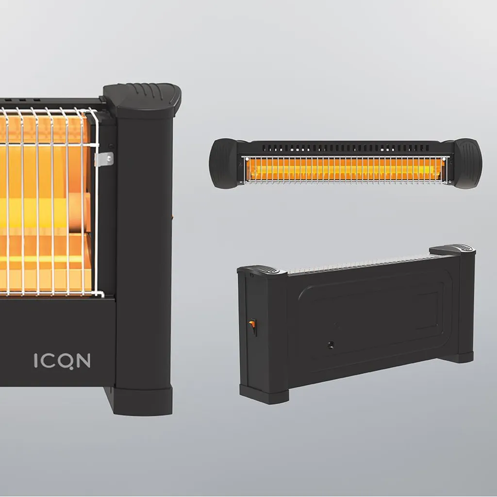 ICQN Infrarot Standheizstrahler, Für Räume Bis 9m², 900 W, IP20, Elektroheizung, 135 Zentimeter Kabel, Heizstrahler Für Büro Oder Haus, Infrarotheizer, IQ.0900.APW 7 ICQN Infrarot Standheizstrahler, Für Räume Bis 9m², 900 W, IP20, Elektroheizung, 135 Zentimeter Kabel, Heizstrahler Für Büro Oder Haus, Infrarotheizer, IQ.0900.APW – Bild 5