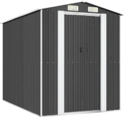 VidaXL Geräteschuppen Anthrazit 192x274x223 Cm Verzinkter Stahl