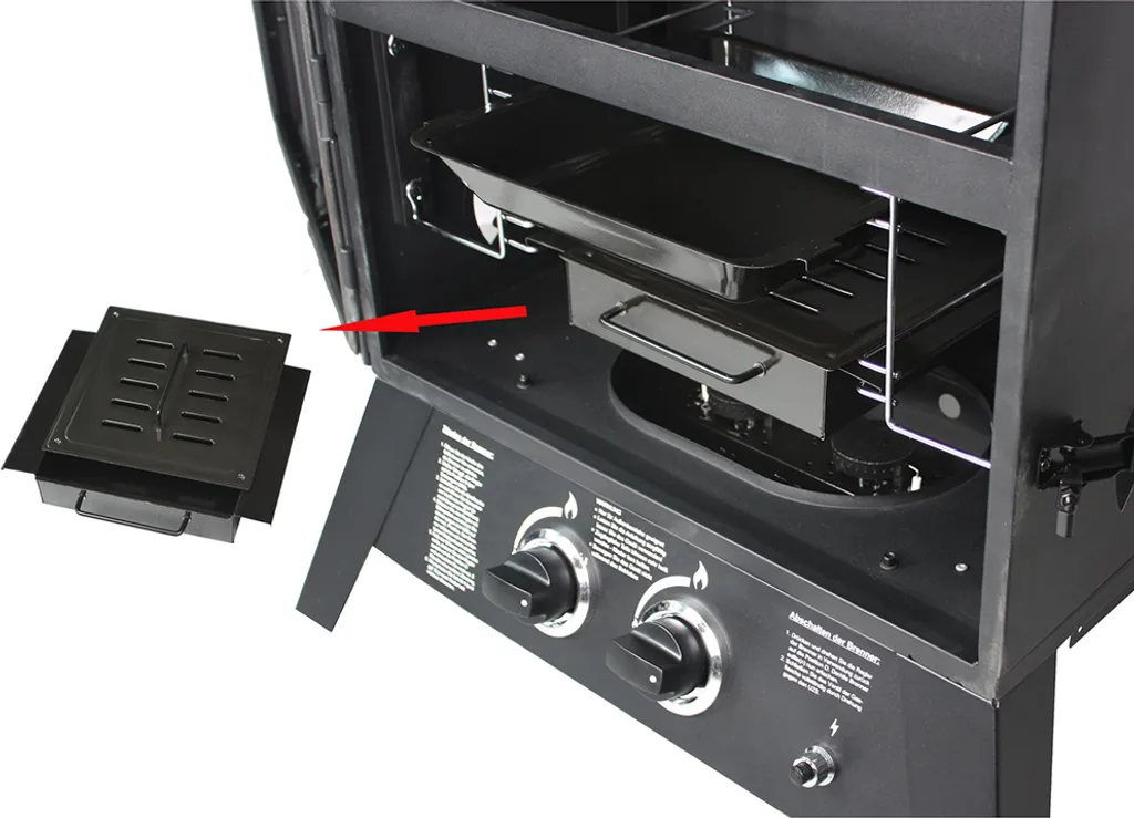 El Fuego Gasgrill / Smoker Standgrill Portland XXL Grillfl. 6x 56x35cm 8 El Fuego Gasgrill / Smoker Standgrill Portland XXL Grillfl. 6x 56x35cm – Bild 6