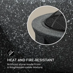 Troja Feuerschale Grill Ø 75 Cm Mit Funkenfang Stahl MgO-Kunststein Feuerfest -Günstiges Laube Lust Geschäft 88f7b7a338dcbbe2c1ba44c21722b391
