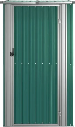 VidaXL Geräteschuppen Grün 118,5x97x209,5 Cm Verzinkter Stahl -Günstiges Laube Lust Geschäft 89199fb0a805e4634cd8ed9cc3e26baf