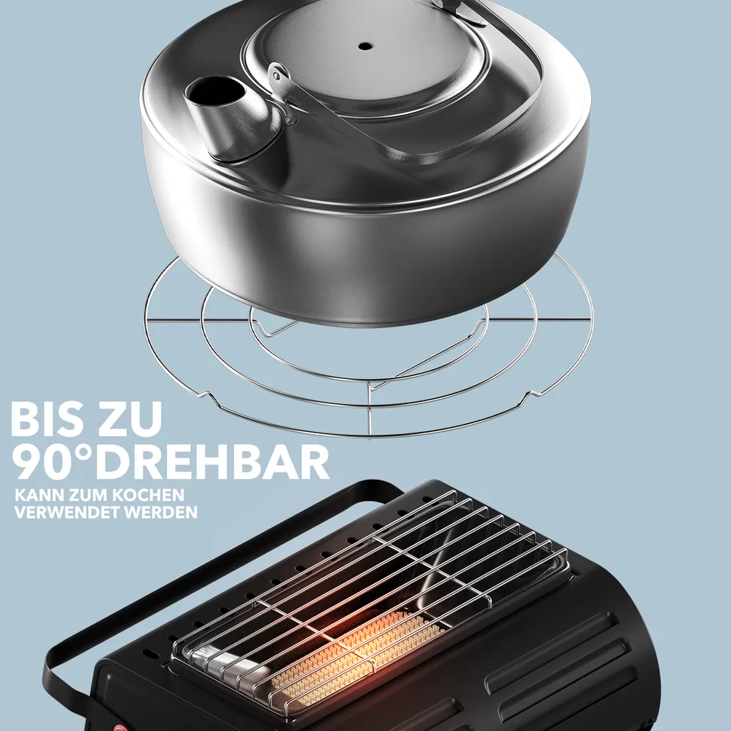 Tragbare Gasheizung 1,3 KW Für Outdoor, Zeltheizung, Mobile Gasheizung, Camping Heizung, Gasheizer, Gas Heizungen, Gasstrahler, Campingheizer, Mini Gasheizung, Heizstrahler Ohne Gaskartusche 5 Tragbare Gasheizung 1,3 KW Für Outdoor, Zeltheizung, Mobile Gasheizung, Camping Heizung, Gasheizer, Gas Heizungen, Gasstrahler, Campingheizer, Mini Gasheizung, Heizstrahler Ohne Gaskartusche – Bild 3