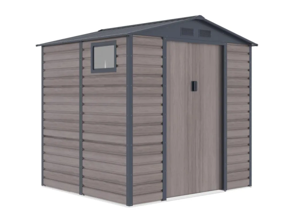 Gartenhaus Gerätehaus - 4,15 M² - Stahl - Holz-Optik - ADELMO 3 Gartenhaus Gerätehaus - 4,15 M² - Stahl - Holz-Optik - ADELMO