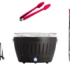 LotusGrill Starter-Set Classic 1x Grill Anthrazitgrau Mit USB-Anschluß, 1x Buchenholzkohle 2,5 Kg, 1x Brennpaste 200ml, 1x Würstchenzange (Farbe Nach Vorrat), 1x Transport-Tragetasche - Der Raucharme Holzkohlegrill -Günstiges Laube Lust Geschäft 89d1b0ae9f988ac29145bc8c43f665bd