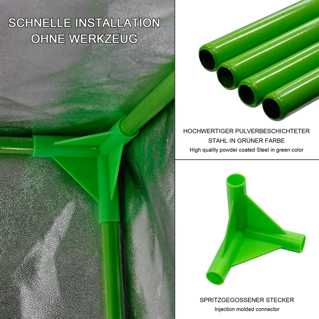 Mucola Gewächshaus Pflanzenzelt Growbox 120x120x200 Cm Schwarz Grün Indoor Pflanzenzelt Zuchtzelt Growroom Zuchtschrank Darkroom Grow Tent Frühbeet Zimmergewächshaus Growschrank 4 Mucola Gewächshaus Pflanzenzelt Growbox 120x120x200 Cm Schwarz Grün Indoor Pflanzenzelt Zuchtzelt Growroom Zuchtschrank Darkroom Grow Tent Frühbeet Zimmergewächshaus Growschrank – Bild 2