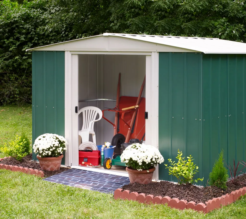 Spacemaker Gerätehaus 10x12 Grün 313x370 Cm 4 Spacemaker Gerätehaus 10x12 Grün 313x370 Cm – Bild 2