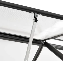 VidaXL Gewächshaus Anthrazit Aluminium 1,38 M³ 16 VidaXL Gewächshaus Anthrazit Aluminium 1,38 M³ -Günstiges Laube Lust Geschäft 8d95e8f1bbb73ae441ae124ec4fe02cd