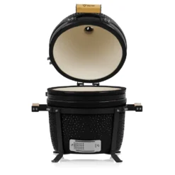 BBQ-Toro Kamado Grill Holzkohlegrill Ø 39 Cm "SHIRO" Mit Thermometer Und Holzgriffen, Schwarz -Günstiges Laube Lust Geschäft 8df0f1d9f47c7f4d76011bfa7e2c7a47