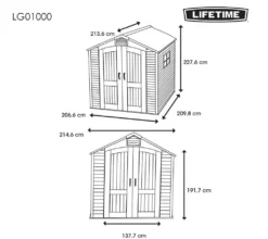 Lifetime Kunststoff Gerätehaus Fox Grau 213x215x227 Cm 17 Lifetime Kunststoff Gerätehaus Fox Grau 213x215x227 Cm -Günstiges Laube Lust Geschäft 8ea85e4f46303d394b9cf45a94489b3c