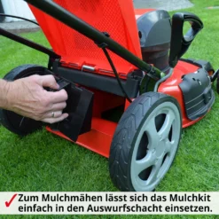 Elektro Rasenmäher Mit Radantrieb Elektromäher Mulchfunktion 46cm Schnittbreite 1800 Watt 60 Liter Fangkorb -Günstiges Laube Lust Geschäft 8f72215051348e08cbef174844bd50ba