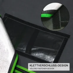 Mucola Gewächshaus Pflanzenzelt Growbox 60x60x120 Cm Schwarz Grün Indoor Pflanzenzelt Zuchtzelt Growroom Zuchtschrank Darkroom Grow Tent Frühbeet Zimmergewächshaus Growschrank -Günstiges Laube Lust Geschäft 8fac9478b1bc41937244631e419ee4d7 5