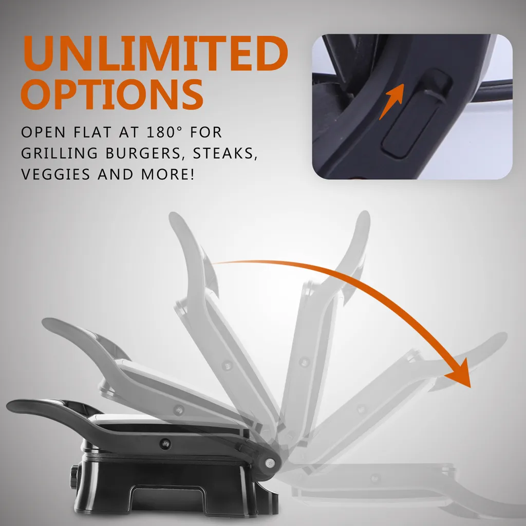 Aigostar Hitte 30HFA - Elektrischer Kontaktgrill,Cool Touch, Antihaft, 1500 Watt 7 Aigostar Hitte 30HFA - Elektrischer Kontaktgrill,Cool Touch, Antihaft, 1500 Watt – Bild 5