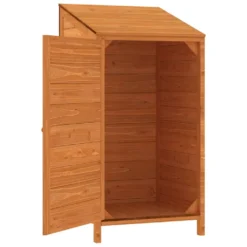 VidaXL Geräteschuppen Braun 55x52x112 Cm Massivholz Tanne -Günstiges Laube Lust Geschäft 90a74aa4ed1a64d50bd996cfe618800f
