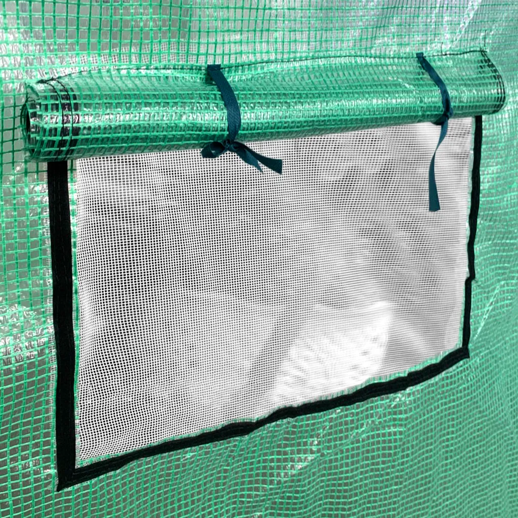 LZQ Gewächshaus Foliengewächshaus Mit Gitternetzfolie Und Fernster 3x2x2m 6m² Winterfest Tomatenhaus Gewächshäuser Pflanzenhaus Anzucht 13 LZQ Gewächshaus Foliengewächshaus Mit Gitternetzfolie Und Fernster 3x2x2m 6m² Winterfest Tomatenhaus Gewächshäuser Pflanzenhaus Anzucht – Bild 11