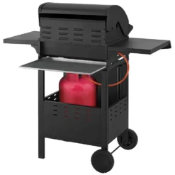 Juskys BBQ Gasgrill Louisiana 8,1 KW Mit 3 Brenner, Grillrost, Deckel Mit Thermometer, Warmhalterost & Seitenablagen – Grillwagen Mit Stahl Korpus -Günstiges Laube Lust Geschäft 914722d4655b21263c5d706d23309d0f
