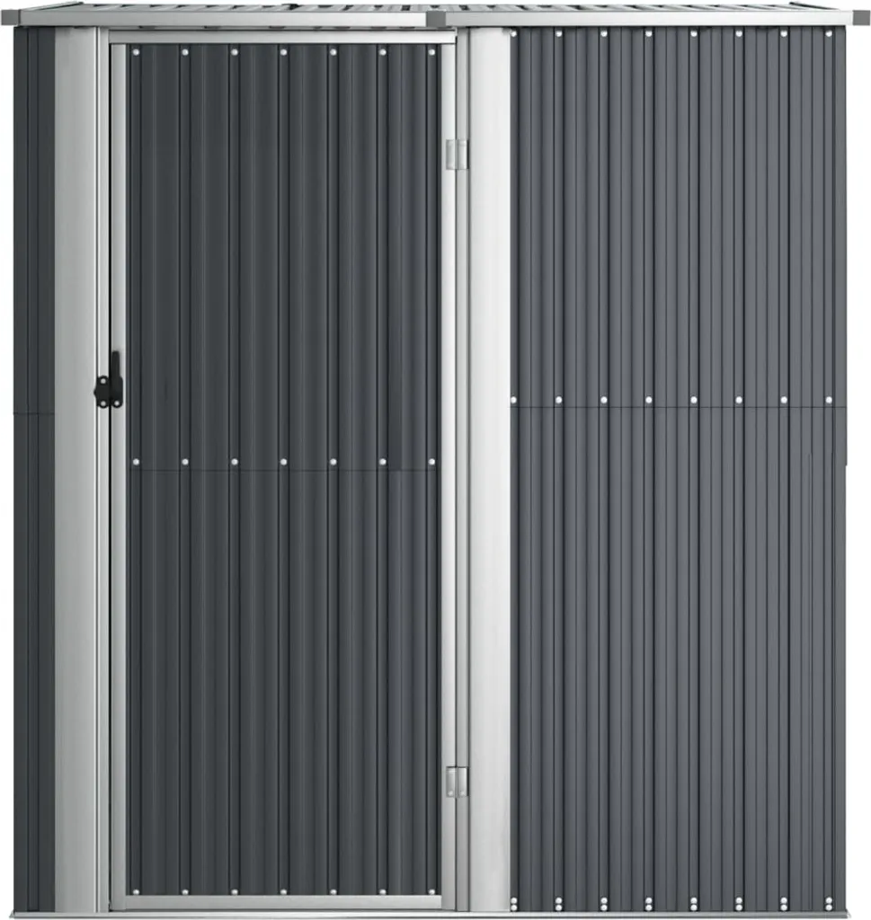 VidaXL Geräteschuppen Anthrazit 180,5x97x209,5 Cm Verzinkter Stahl 5 VidaXL Geräteschuppen Anthrazit 180,5x97x209,5 Cm Verzinkter Stahl – Bild 3