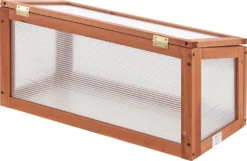 Frühbeet Laarbeek Mini Gewächshaus Aus Holz 60 X 30 Cm Frühbeetkasten Pflanzenbeet Kiefernholz Polycarbonat -Günstiges Laube Lust Geschäft 91e782483ad2d96030c7597514423152