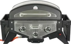 El Fuego Tischgasgrill Smoker "Medison" Silber Gasgrill/Grill/Steak/BBQ -Günstiges Laube Lust Geschäft 92275ed47b4ca31c1f6e64bb736b0b81