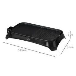 HOMCOM OMCOM Elektrogrill Tischgrill Elektrisch Mit Regelbarer Thermostat Antihaftbeschichtete Grillplatte 1600 W BBQ Indoor-Grill Teppanyaki Mit Abtropfschale 53,5 X 31 X 8 Cm 12 HOMCOM OMCOM Elektrogrill Tischgrill Elektrisch Mit Regelbarer Thermostat Antihaftbeschichtete Grillplatte 1600 W BBQ Indoor-Grill Teppanyaki Mit Abtropfschale 53,5 X 31 X 8 Cm -Günstiges Laube Lust Geschäft 9244bf47f6bd99629bf84a00a6c31856