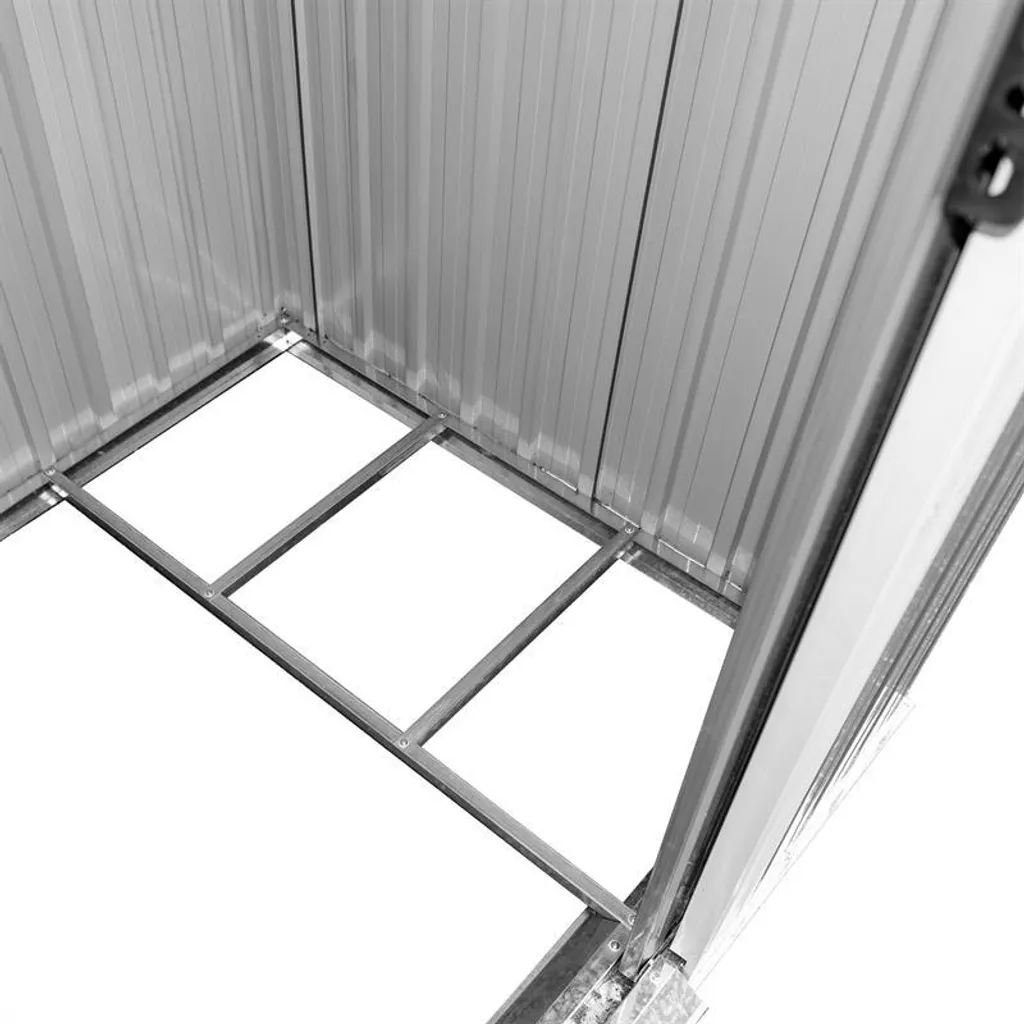 Gerätehaus Geräteschuppen Gartenschuppen 190x121x180cm Anthrazit Gartenhaus 6 Gerätehaus Geräteschuppen Gartenschuppen 190x121x180cm Anthrazit Gartenhaus – Bild 4