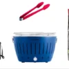 LotusGrill Starter-Set Classic 1x Grill Tiefblau Mit USB-Anschluß, 1x Buchenholzkohle 2,5 Kg, 1x Brennpaste 200ml, 1x Zange (Farbe Nach Vorrat), 1x Transport-Tragetasche - Der Raucharme Holzkohlegrill -Günstiges Laube Lust Geschäft 935768d39d956de2f37e4bcd6a9f9703