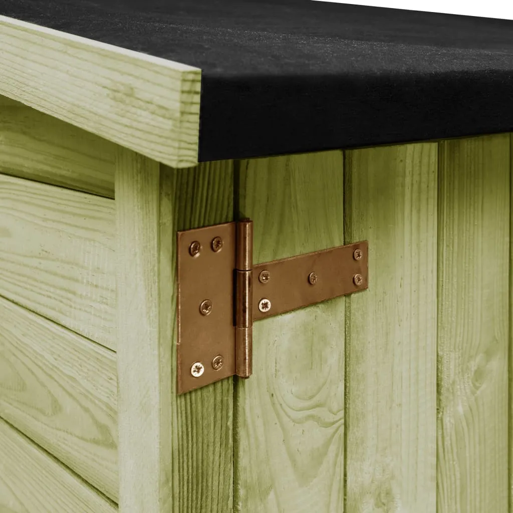 VidaXL Garten-Geräteschuppen Kiefernholz Imprägniert 182x76x175 Cm 6 VidaXL Garten-Geräteschuppen Kiefernholz Imprägniert 182x76x175 Cm – Bild 4