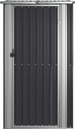 VidaXL Geräteschuppen Anthrazit 118,5x97x209,5 Cm Verzinkter Stahl -Günstiges Laube Lust Geschäft 94da435387ad6a4530763f4212d95f3d