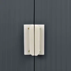 Juskys Metall Gerätehaus XL Mit Satteldach, Schiebetür & Fundament - 9m³ - 277×191×192 Cm - Anthrazit - Geräteschuppen Gartenhaus Garten Schuppen -Günstiges Laube Lust Geschäft 952523f066a1120a3f2732f7de5309ba