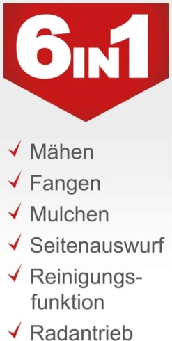 SCHEPPACH MS173-51 4 In 1 Benzin-Rasenmäher - 51cm Schnitt - 173cc -Günstiges Laube Lust Geschäft 959bd492028d8d439fc9f52ed1b9cef0