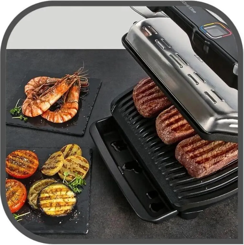 Tefal GC 760D Optigrill Elite XL - Kontaktgrill - Edelstahl/schwarz 11 Tefal GC 760D Optigrill Elite XL - Kontaktgrill - Edelstahl/schwarz – Bild 9