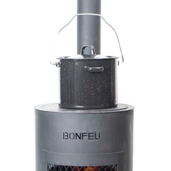 BonFeu - BonGiano SP (Ø 30 Cm) - Stahl - Gartenkamin - Terassenofen - Feuerstelle - 30 X 30 X 135 Cm - Schwarz -Günstiges Laube Lust Geschäft 97a79f05a75cbeed5ea7827113b535bf