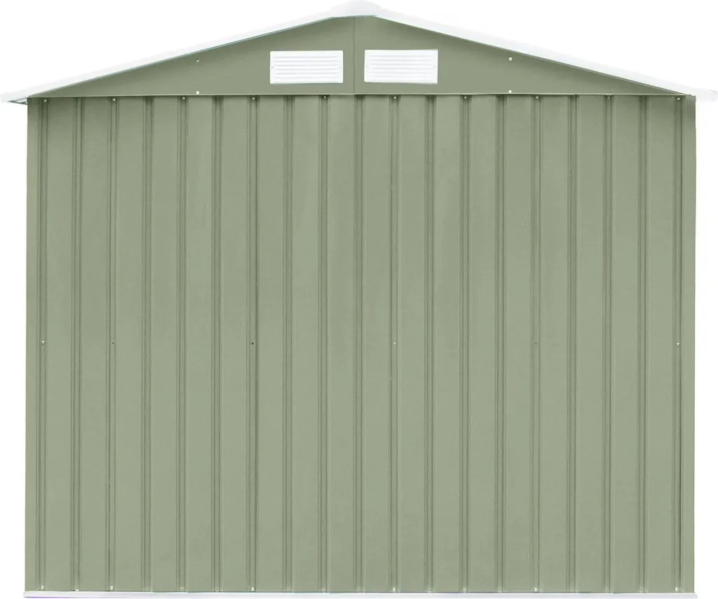 HATTORO S100 Gerätehaus Metall Gartenhaus Metallgartenhaus Geräte-Schuppen Hellgrün 10 HATTORO S100 Gerätehaus Metall Gartenhaus Metallgartenhaus Geräte-Schuppen Hellgrün – Bild 8
