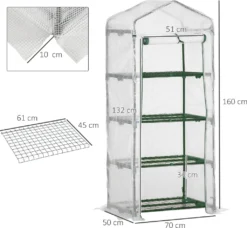 Outsunny Folien Gewächshaus Treibhaus Tomatenhaus Pflanzenhaus Frühbeet 4 Regalfächer Weiß 70 X 50 X 160 Cm 11 Outsunny Folien Gewächshaus Treibhaus Tomatenhaus Pflanzenhaus Frühbeet 4 Regalfächer Weiß 70 X 50 X 160 Cm -Günstiges Laube Lust Geschäft 9984cc315e9eb1a3bf28925b274ea7fe