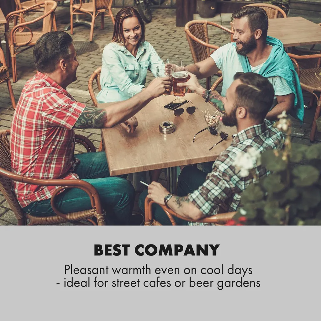 Klarstein Smartwave Infrarot-Heizstrahler Terrassenheizstrahler , IR ComfortHeat , Carbonfaserröhre Mit 2400 Watt , Thermostat , Multicommand: WiFi-Appsteuerung Für Bis Zu 7 Geräte , Körpererkennung , OpenWindow Detection , Indoor & Outdoor , IP65 , Wand- Oder Deckenmontage , Gehäuse: Pulverbeschichtetes Aluminium , Fernbedienung , Schwarz 9 Klarstein Smartwave Infrarot-Heizstrahler Terrassenheizstrahler , IR ComfortHeat , Carbonfaserröhre Mit 2400 Watt , Thermostat , Multicommand: WiFi-Appsteuerung Für Bis Zu 7 Geräte , Körpererkennung , OpenWindow Detection , Indoor & Outdoor , IP65 , Wand- Oder Deckenmontage , Gehäuse: Pulverbeschichtetes Aluminium , Fernbedienung , Schwarz – Bild 7