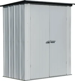 Spacemaker Metall Geräteschrank "5 X 3", Gartenaufbewahrung Lichtgrau 1,4 M²
