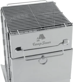 CampFeuer Edelstahl Faltgrill | 22 X 20,5 X 27 Cm | Outdoor Camping Klappgrill -Günstiges Laube Lust Geschäft 9a763333094fc76087a2475bd6c8a34b