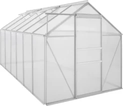 Zelsius Aluminium Gewächshaus 380 X 190 Cm, 6 Mm Platten, 7,22 M² -Günstiges Laube Lust Geschäft 9b4109ca6c80e0735119a9b9f059e571
