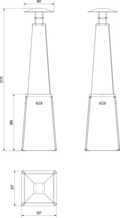 Gasheizstrahler Umbrella BS Stahl Schwarz 12kW Set -Günstiges Laube Lust Geschäft 9bd5c9c967664a65858eeccc248c6d39