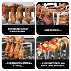 BBQ Rescher Multi-Grillständer Bavarian Multi Grill Rack Spareribs Drumsticks Grillgut Bauchfleisch Fisch Spieße Wammerl Resche DHDL Höhle Der Löwen -Günstiges Laube Lust Geschäft 9bf3639e5f7902d6bf5a2654d5ad0555