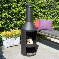 RESCH 502594 Terrassenkamin / Gartenkamin Mit Funkenschutz, 45 X 135 Cm, Feuerstelle Hitzebeständig & Rostfrei, Feuerkorb Für Terrasse / Garten -Günstiges Laube Lust Geschäft 9c99125ee38d02e8a14408171df7f563