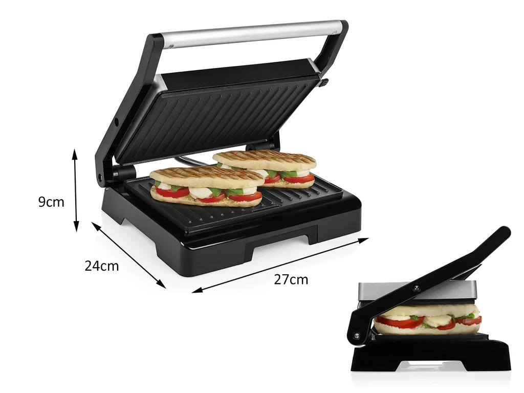 Tristar Kontaktgrill 1000 W Schwarz 12 Tristar Kontaktgrill 1000 W Schwarz – Bild 10