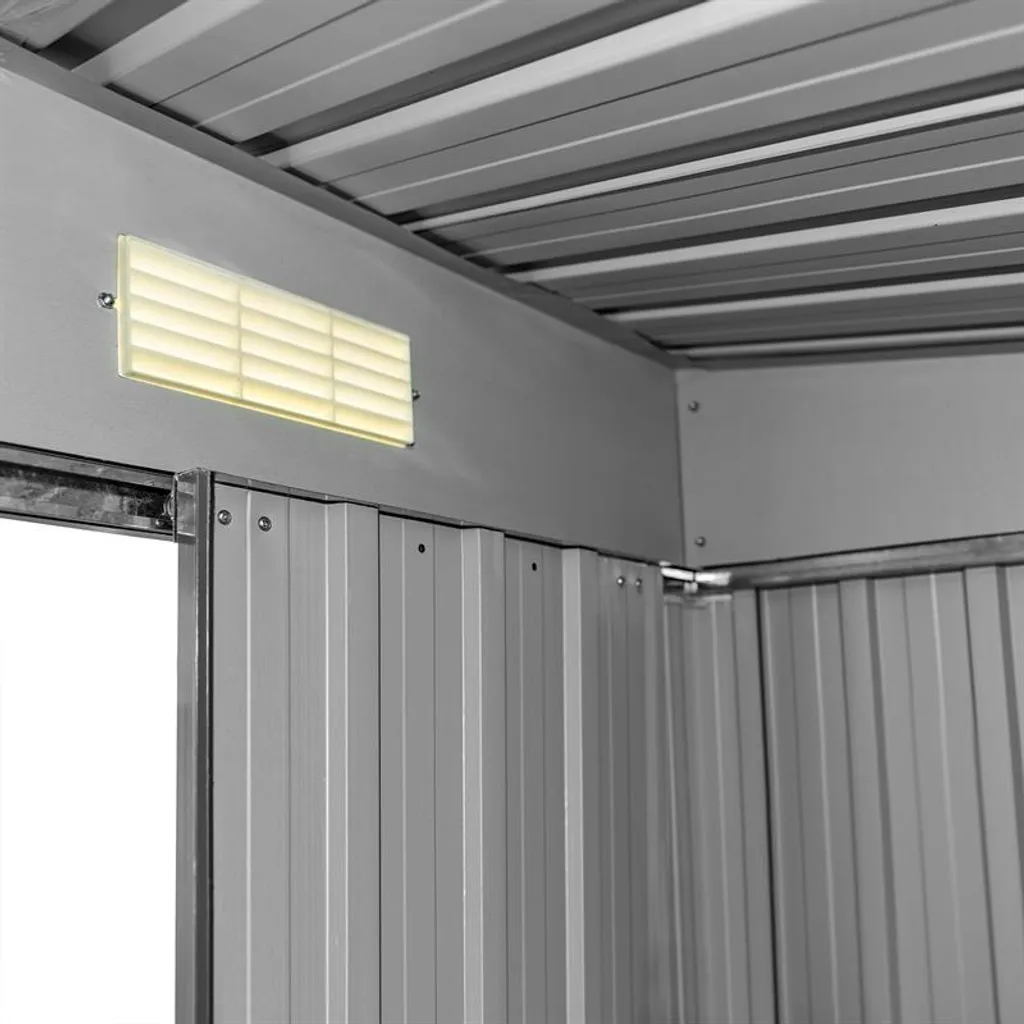 Gerätehaus Geräteschuppen Gartenschuppen 190x121x180cm Anthrazit Gartenhaus 5 Gerätehaus Geräteschuppen Gartenschuppen 190x121x180cm Anthrazit Gartenhaus – Bild 3