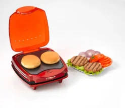 Ariete Party Time Hamburger Maker, Rot -Günstiges Laube Lust Geschäft 9dd22b5c6519d8d123a03abdb98b52b7