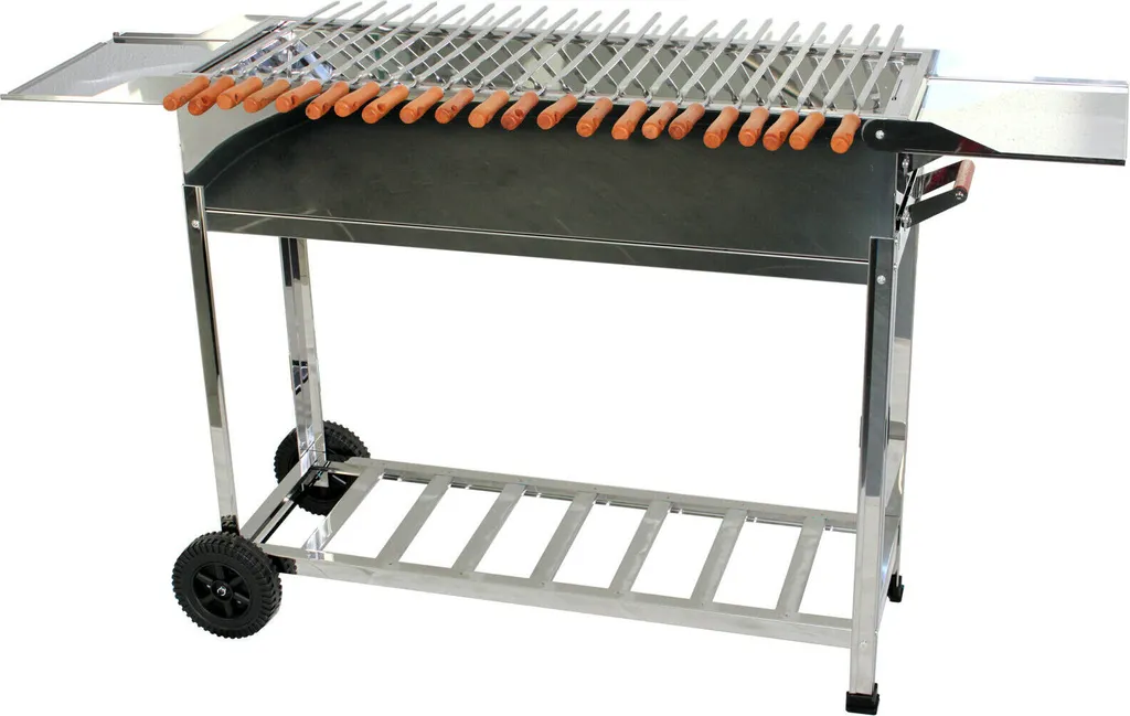 Walexo Familien Grill Mangal Mit Rollen, Inkl. 22 Spieße Aus Edelstahl Und Kasan Halter 3 Walexo Familien Grill Mangal Mit Rollen, Inkl. 22 Spieße Aus Edelstahl Und Kasan Halter