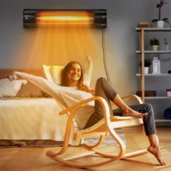 TRESKO Infrarot Heizstrahler 2500W Schwarz Mit Fernbedienung & Timer | Wärmestrahler Terrasse Elektrisch Mit 3 Heizstufen | Terrassenstrahler Innen & Außen | Wand-Infrarotstrahler Mit LED-Anzeige Quarzstrahler Wickeltischstrahler 15 TRESKO Infrarot Heizstrahler 2500W Schwarz Mit Fernbedienung & Timer | Wärmestrahler Terrasse Elektrisch Mit 3 Heizstufen | Terrassenstrahler Innen & Außen | Wand-Infrarotstrahler Mit LED-Anzeige Quarzstrahler Wickeltischstrahler -Günstiges Laube Lust Geschäft 9e58fb639faa0cf3832b309d4333f919