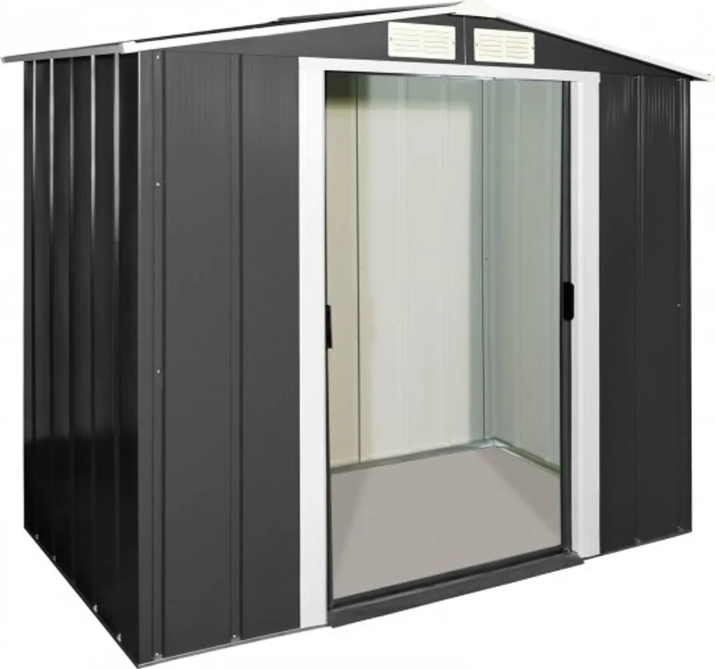 Duramax Metallgerätehaus Eco 6x4 Anthrazit 7260 3 Duramax Metallgerätehaus Eco 6x4 Anthrazit 7260