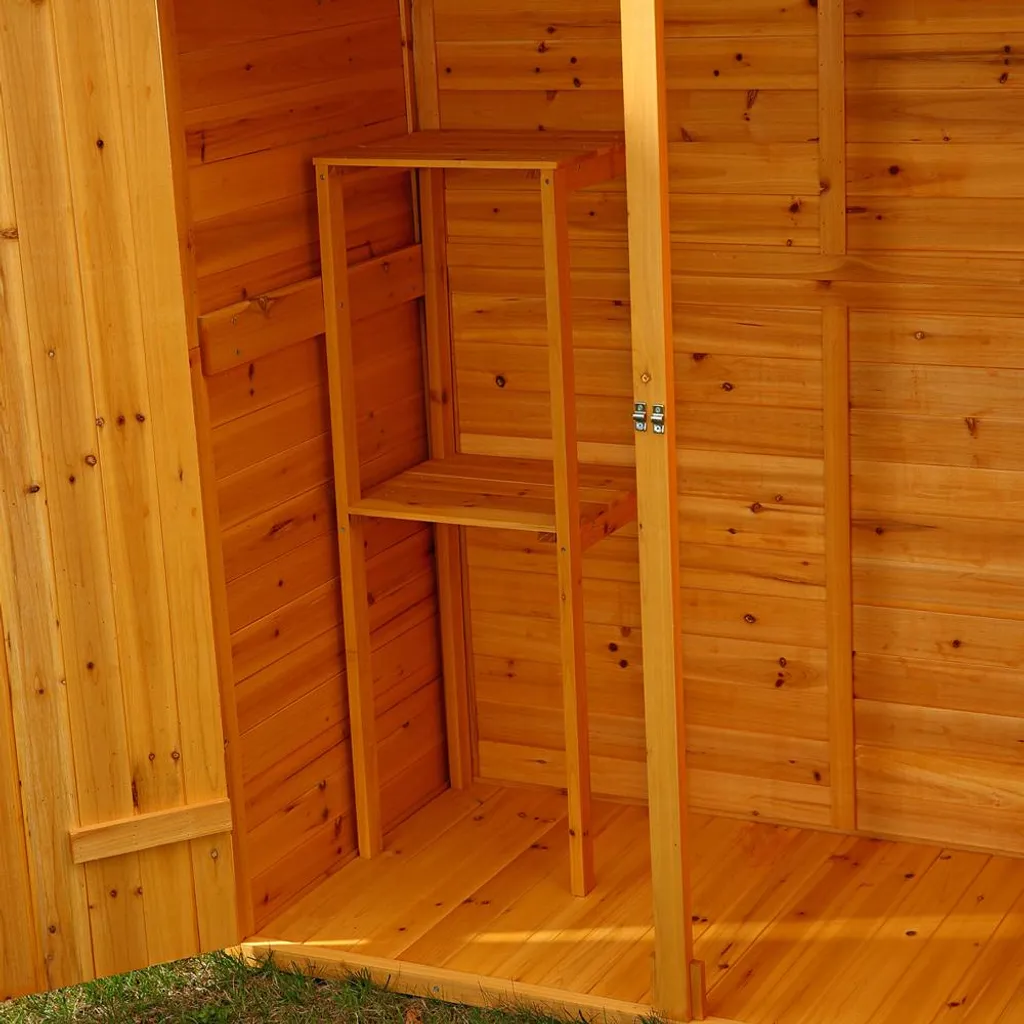 Melko Geräteschuppen XXL Gartenschrank Holz Gerätehaus Gartenhaus Gartenschuppen 5 Melko Geräteschuppen XXL Gartenschrank Holz Gerätehaus Gartenhaus Gartenschuppen – Bild 3