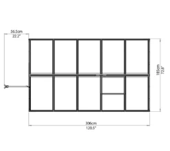 PALRAM-Mythos 6x10 Gewächshaus-grün/transparent-7172 -Günstiges Laube Lust Geschäft a05338f52c477775c1572b990547f8ec
